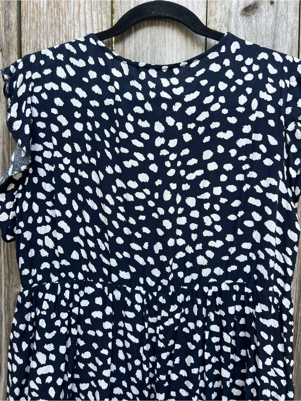 KIRUNDO Savannah Babydoll Boho Black White Dress Women’s Large - Picture 11 of 11